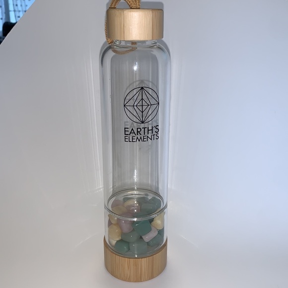 Earth Elements crystal water bottle NEW - Picture 2 of 5